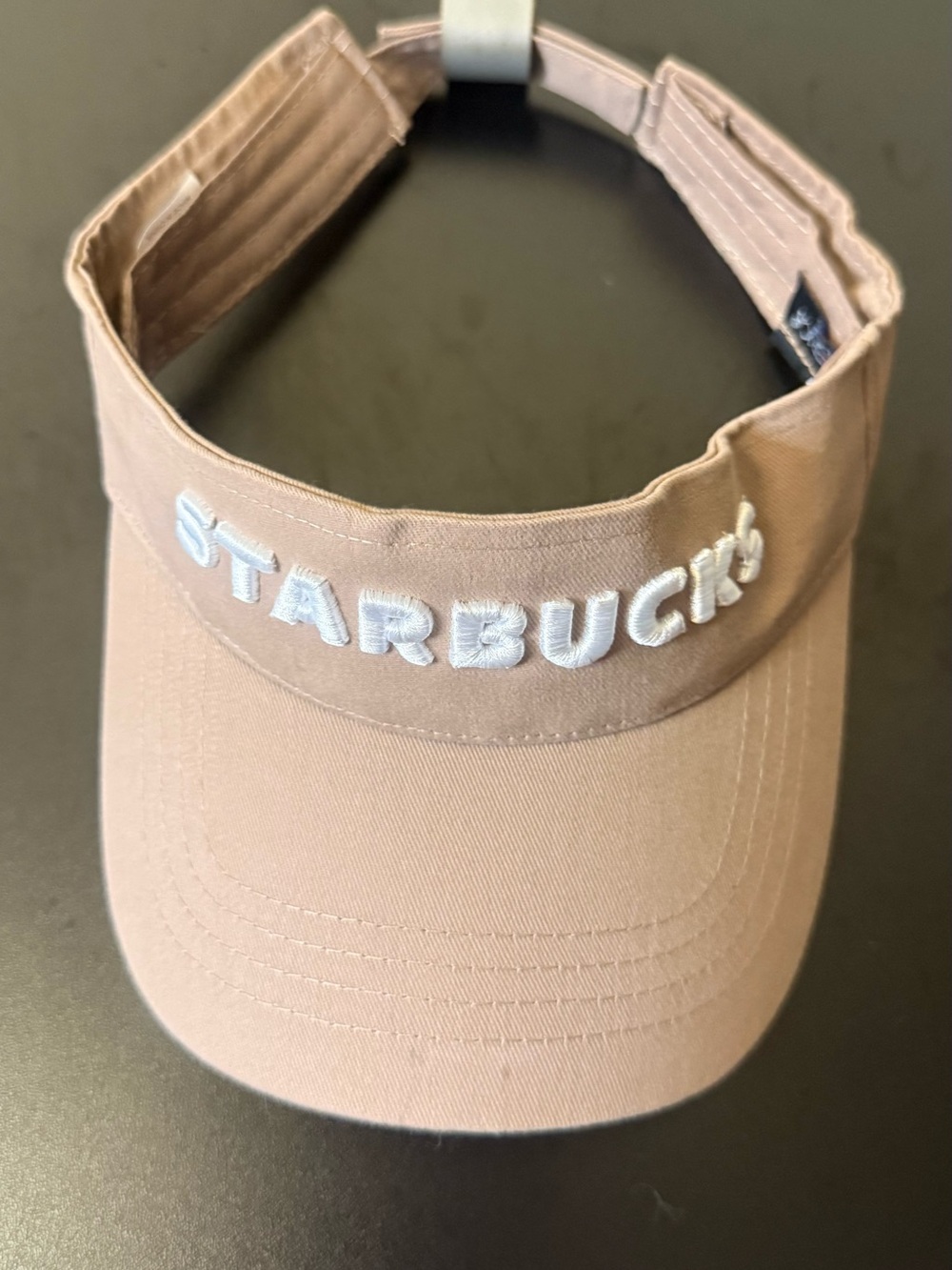 Starbucks Employee Beige Tan Visor Hat O/S Adjustable CapAmerica